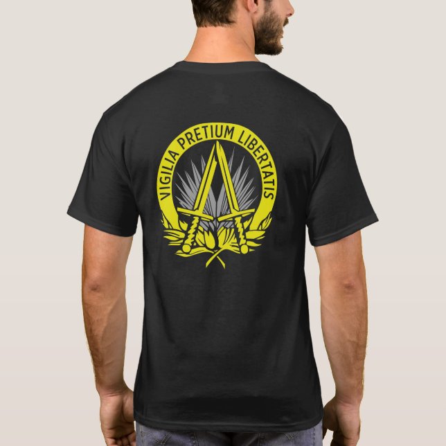 T-shirt S.A.C.E.U.R. - Commandant suprême des forces allié (Dos)