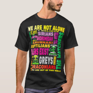 T-shirt S Conspiration Extraterrestre Je Veux Croire