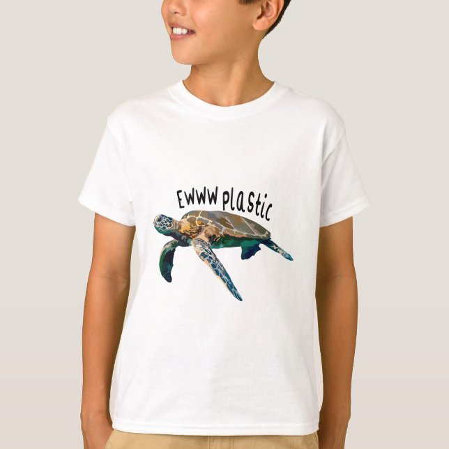T-shirt S est pour la tortue de mer (Devant)