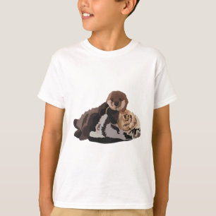 T-shirt S est pour Sea Otter