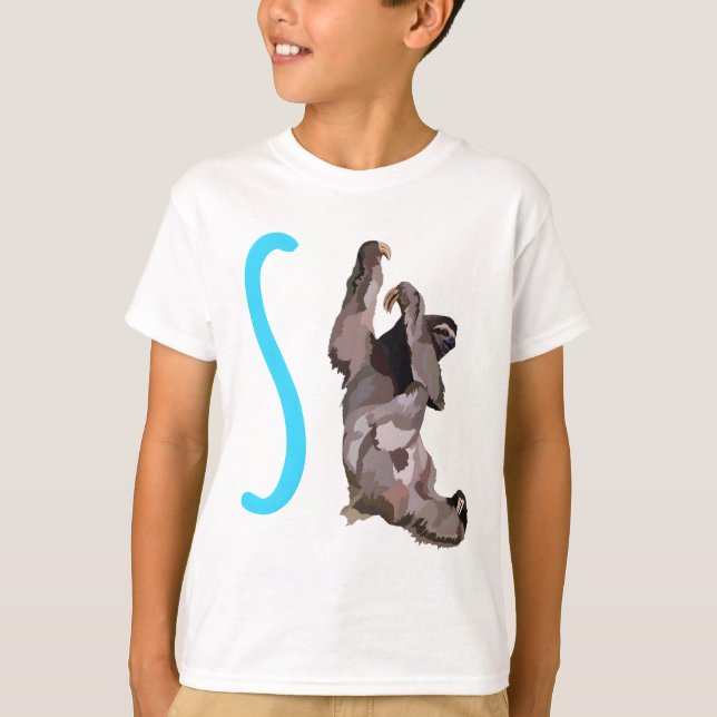 T-shirt S est pour Sloth (Devant)
