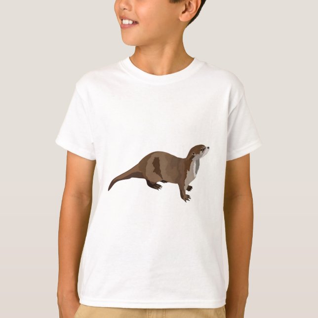 T-shirt S est pour Southern River Otter (Devant)