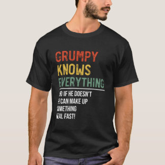 T-shirt S Grumpy Knows Everything Father'S Day Grumpy