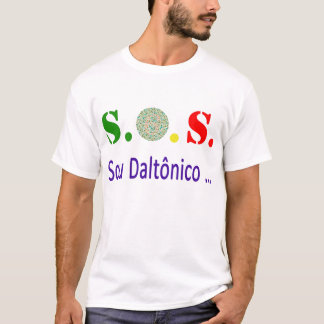 T-shirt S.O.S. Je suis Daltonien