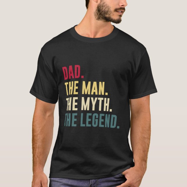 T-shirt S Papa Myth Légende Fête des pères (Devant)