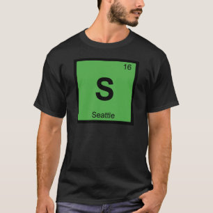 T-shirt S - Seattle Washington Chimie Tableau Périodique