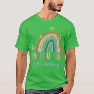 T-shirt Sa belle journée pour apprendre mignon retour à l'