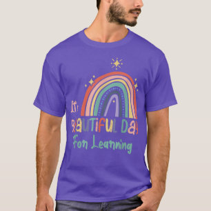 T-shirt Sa belle journée pour apprendre mignon retour à l'