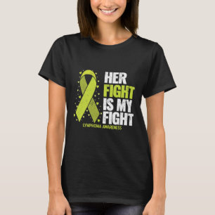 T-shirt Sa lutte est ma lutte Cancer du sang Lymphome Sens