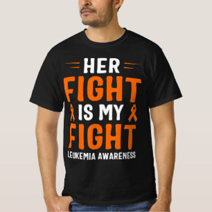 T-shirt Sa Lutte Est Ma Lutte Contre La Leucémie