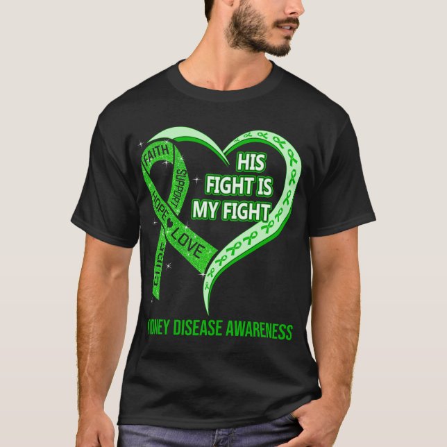 T-shirt Sa Lutte Est Ma Lutte Contre La Maladie Du Rein (Devant)