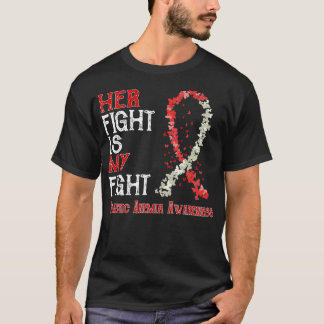 T-shirt Sa Lutte Est Ma Lutte Contre L'Anémie Aplastique