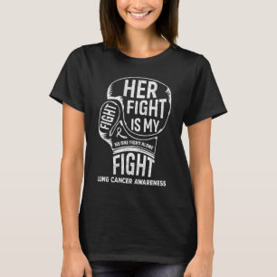 T-shirt Sa Lutte Est Ma Lutte Contre Le Cancer Du Poumon