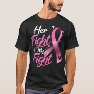 T-shirt Sa Lutte Est Ma Lutte Contre Le Cancer Du Sein