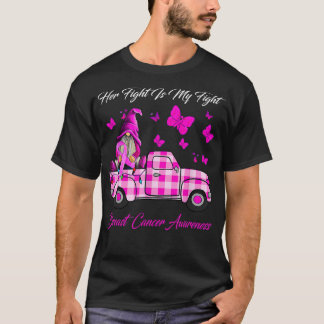 T-shirt Sa Lutte Est Ma Lutte Contre Le Cancer Du Sein Gno