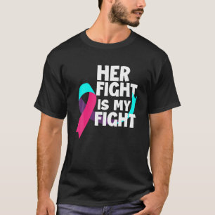 T-shirt Sa Lutte Est Ma Lutte Contre Le Cancer Thyroïde So
