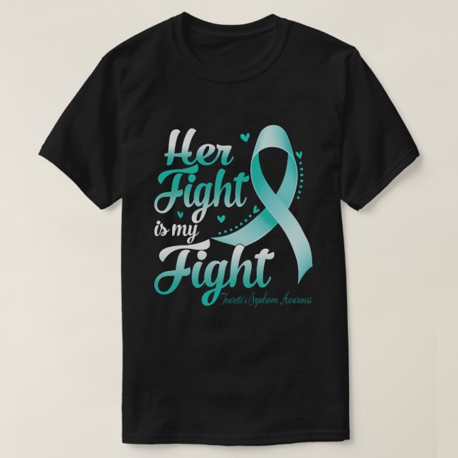 T-shirt Sa Lutte Est Ma Lutte Contre Le SYNDROME DE TOURET (Design devant)
