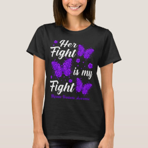 T-shirt Sa Lutte Est Ma Lutte Contre Les Maux De Tête Migr