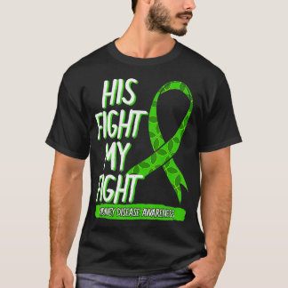 T-shirt Sa Lutte Est Ma Lutte Maladie Du Rein Néphrite Gre
