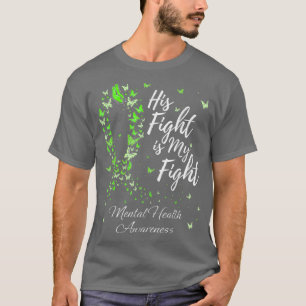 T-shirt Sa Lutte Est Ma Lutte Sensibilisation À La Santé M