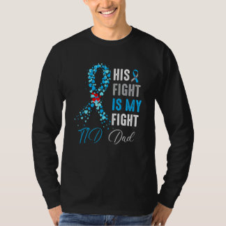 T-shirt Sa lutte est ma lutte T1D Papa Diabète Sensibilisa