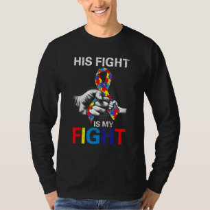 T-shirt Sa Lutte Est Ma Sensibilisation sur l'autisme De C