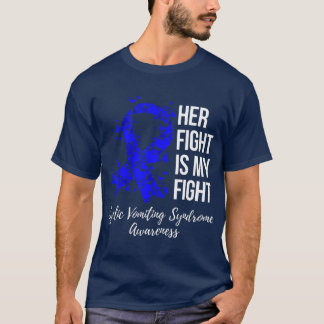 T-shirt Sa Lutte Est Mon Combat Cyclic Vomissement Syndrom