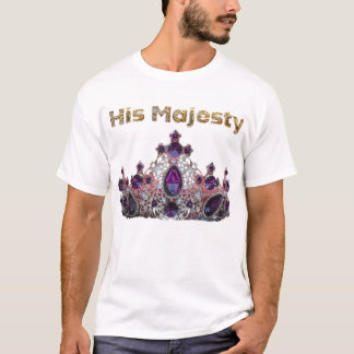 T-shirt Sa Majesté - Couronne Royale de Design Violet