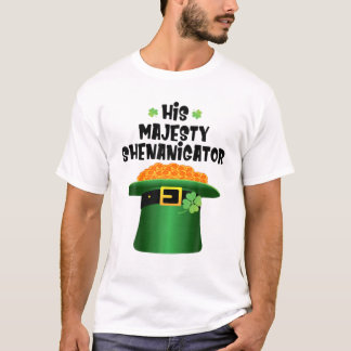 T-shirt Sa Majesté Shenanigator Hommes Famille St Patricks