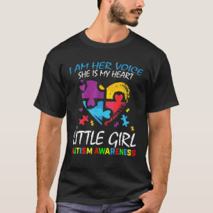 T-shirt Sa Voix Mon Coeur Petite Fille Fille Autisme Awa