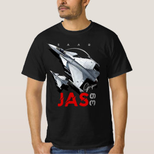 T-shirt Saab JAS39 Gripen Swedish Fighterjet Aircraft
