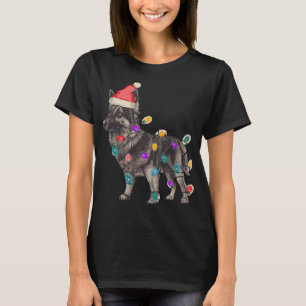 T-SHIRT SABLE ALLEMAND SHEPHERN AVEC SANTA CLAUS CASQUETTE