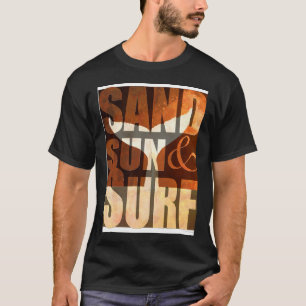 T-shirt Sable Chaud Soleil Et Surf Art De Plage 2