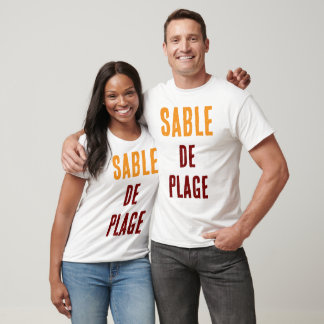 T-SHIRT SABLE DE PLAGE