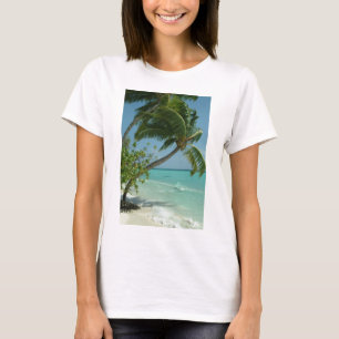 T-shirt Sable de plage Tropical Sable Eau Soleil Océan Vag