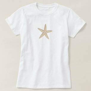 T-shirt Sable de Tan d'étoiles de mer