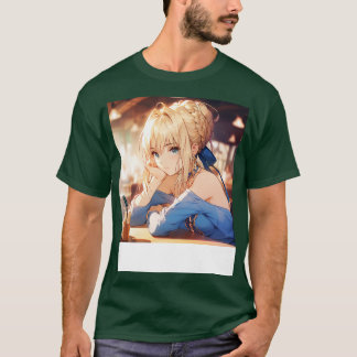 T-shirt sabre au coffee shop