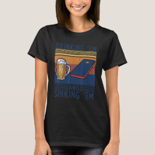 T-shirt Sac à bière Cornhole Toe American États-Unis Drape