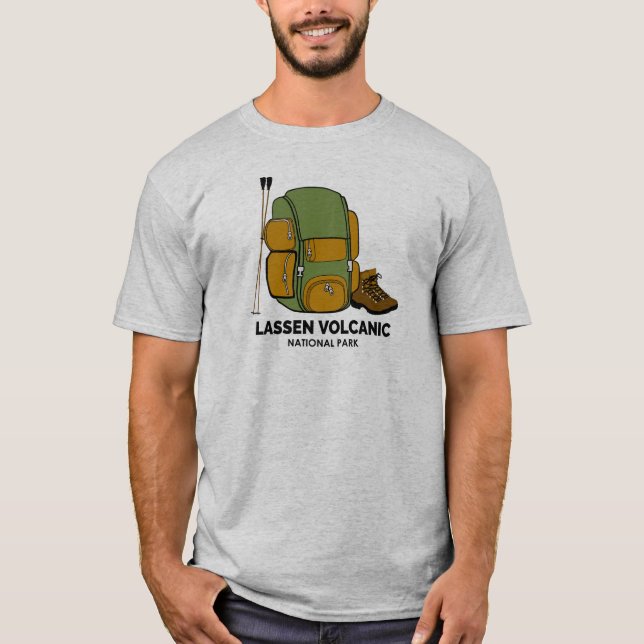 T-shirt Sac à dos du parc national volcanique de Lassen (Devant)