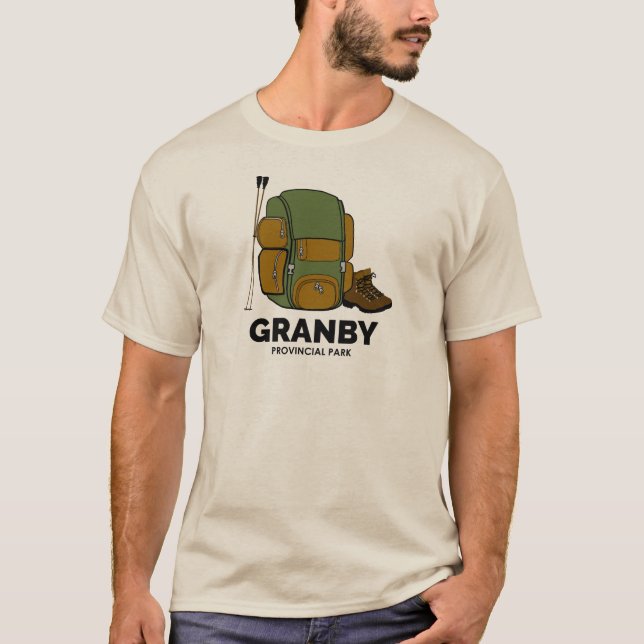 T-shirt Sac à dos du parc provincial Granby (Devant)