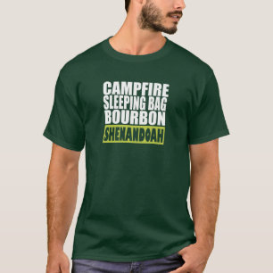 T-shirt Sac couché de feu de camp Bourbon Shenandoah
