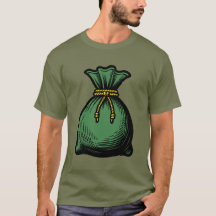 Sac d'argent vert