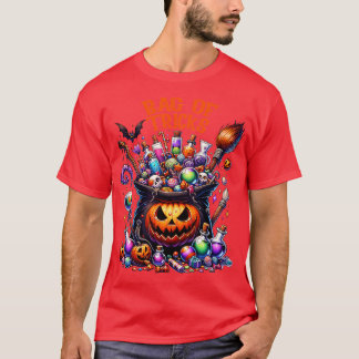 T-shirt Sac De Tricks Est Halloween Saison Personnes