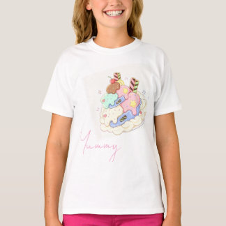 T-shirt Sac fourre-tout Illustrations de desserts mignons