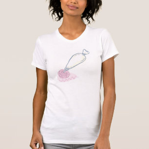 T-shirt Sac rose et pâtisserie