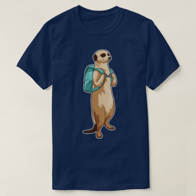 T-shirt Sac scolaire de Meerkat (Design devant)