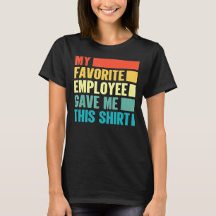 T-shirt Sac vintage de bureau de patron Mon employé favori