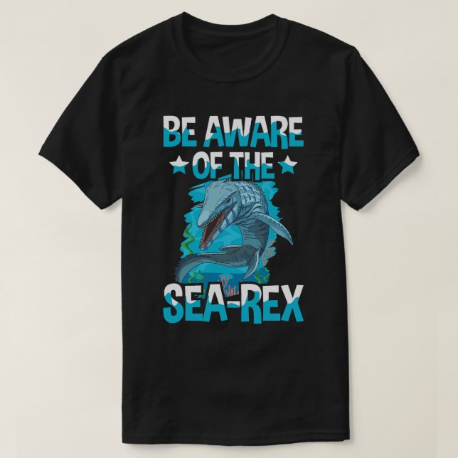 T-shirt Sachez que la citation SeaRex pour un Mosasaurus B (Design devant)