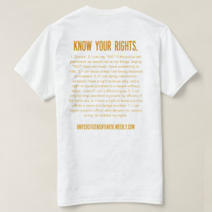 T-shirt Sachez vos droites