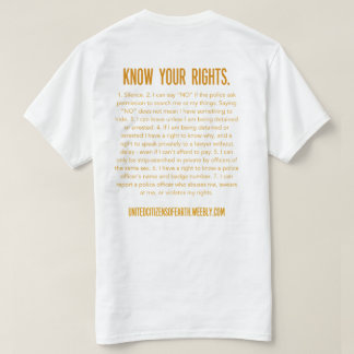T-shirt Sachez vos droites